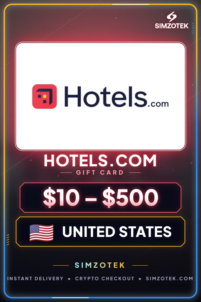 Hotels.com dovanų kortelė (Jungtinės Valstijos)