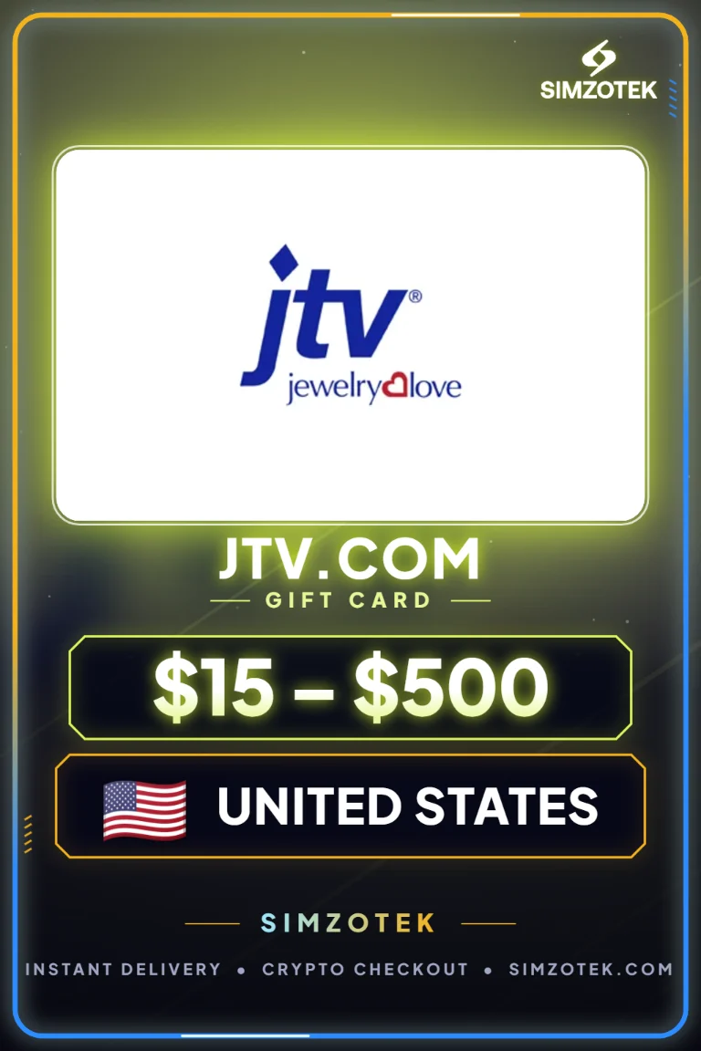 JTV.com dovanų kortelė (Jungtinės Valstijos)