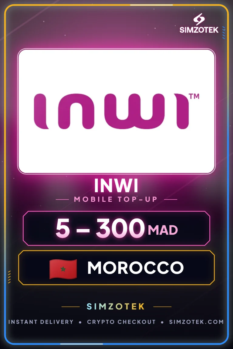 Inwi Prepaid Credit (๋ชจ๋ก์ฝ)