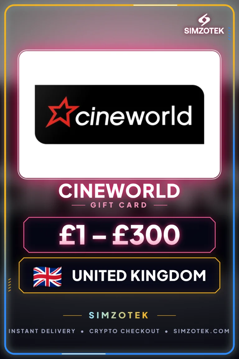 Dárková karta Cineworld (Spojené království)