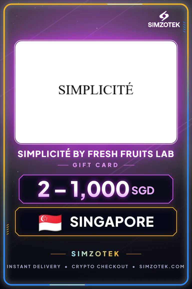 Simplicité by Fresh Fruits Lab Geschenkkarte (Singapur)