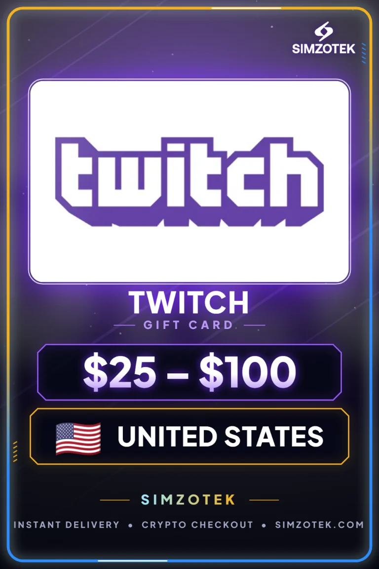 Carta regalo Twitch (Stati Uniti)