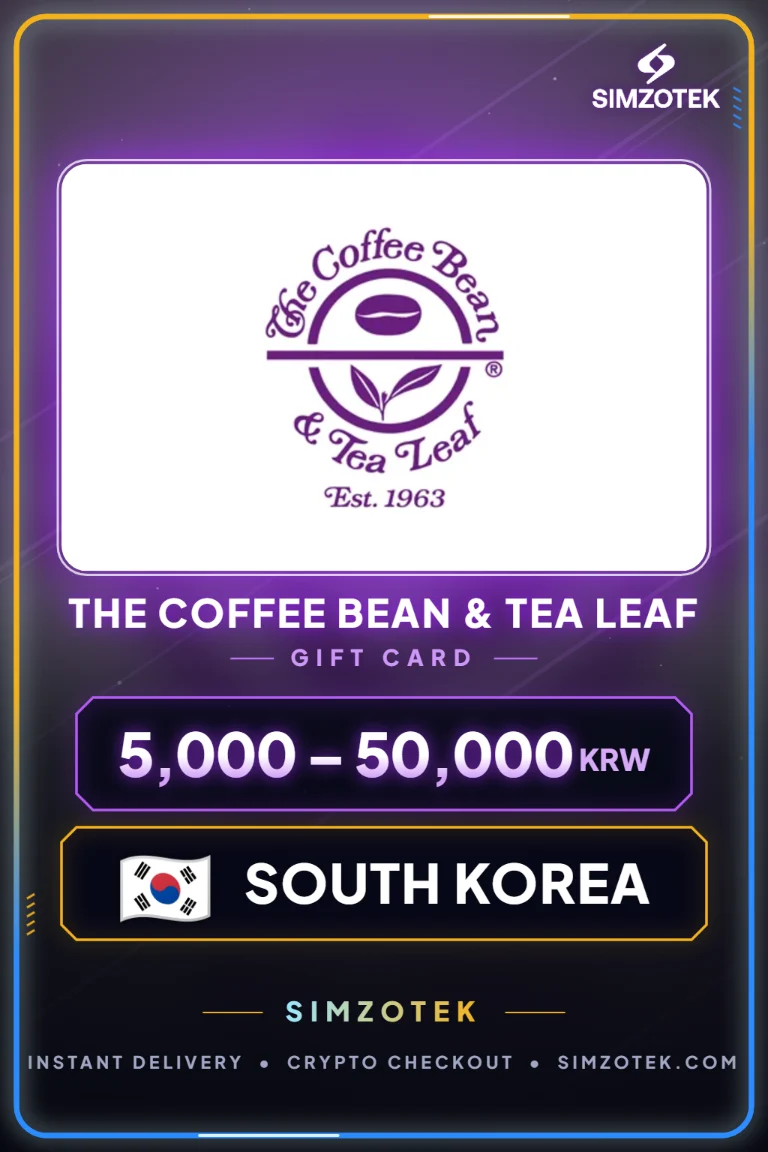 The Coffee Bean & Tea Leaf Geschenkkarte (Südkorea)