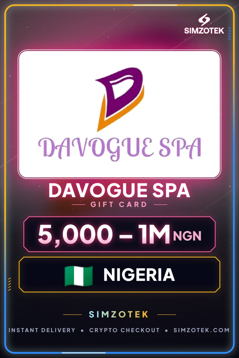 บัตรของขวัญ Davogue spa (ไนจีเรีย)