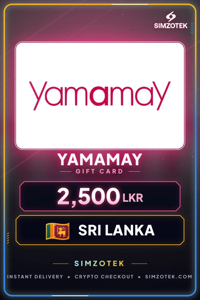 Dárková karta Yamamay (Srí Lanka)