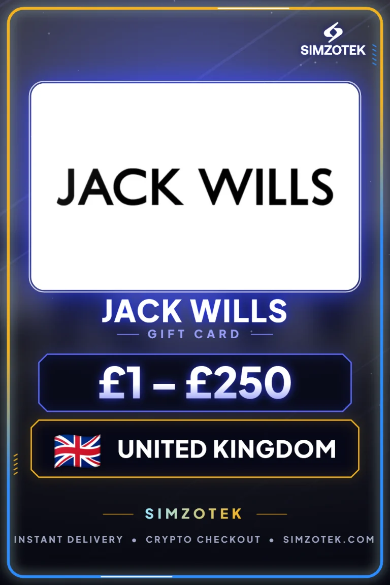 Dárková karta Jack Wills (Spojené království)