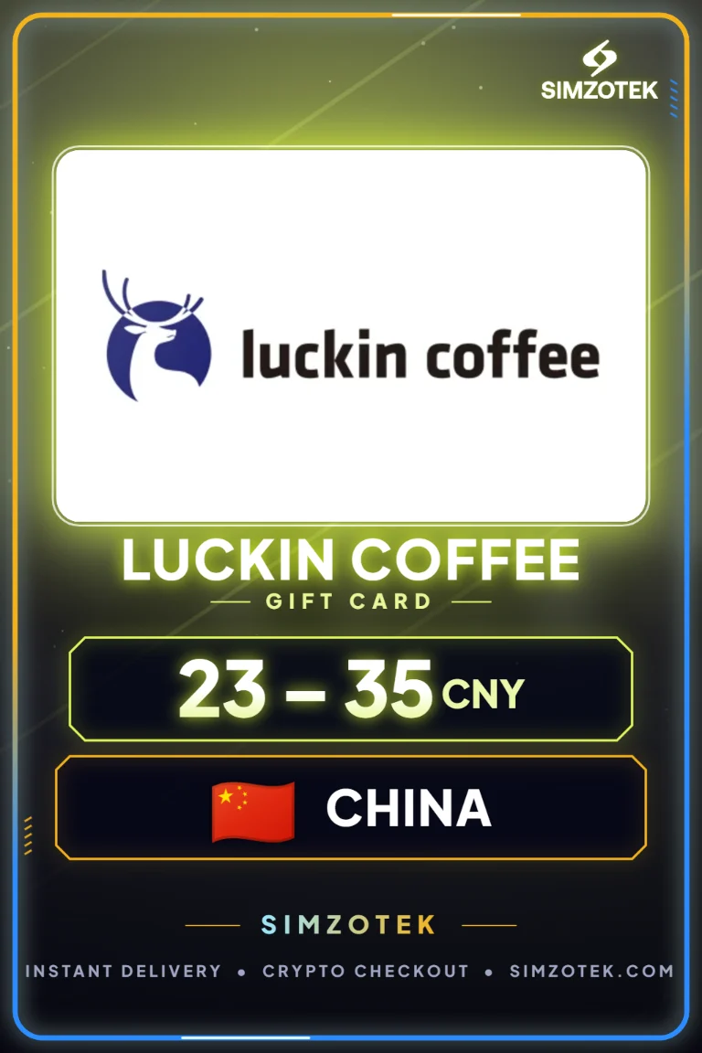 Luckin Coffee dovanų kortelė (Kinija)
