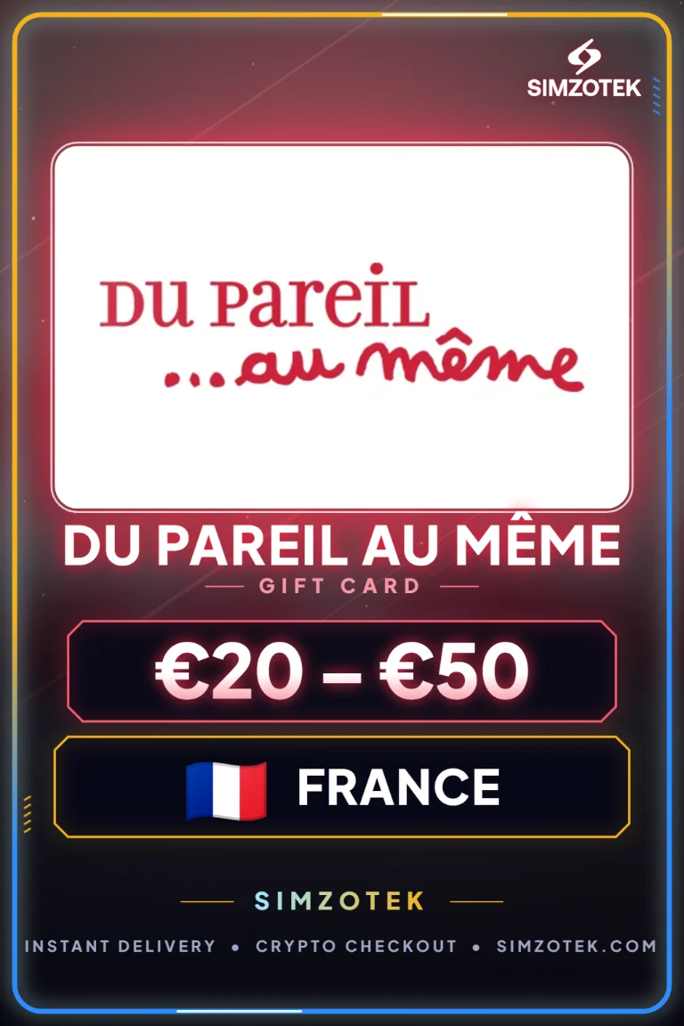 Du Pareil Au Même dovanų kortelė (Prancūzija)