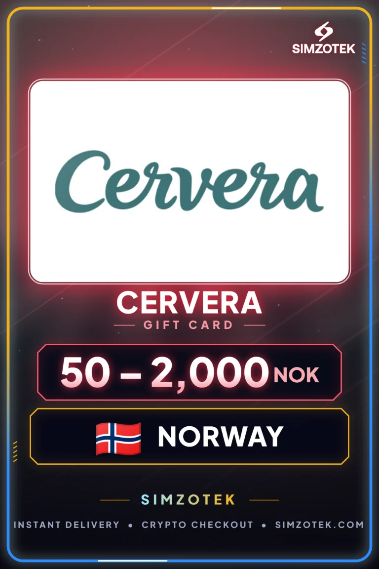 Cervera dovanų kortelė (Norvegija)