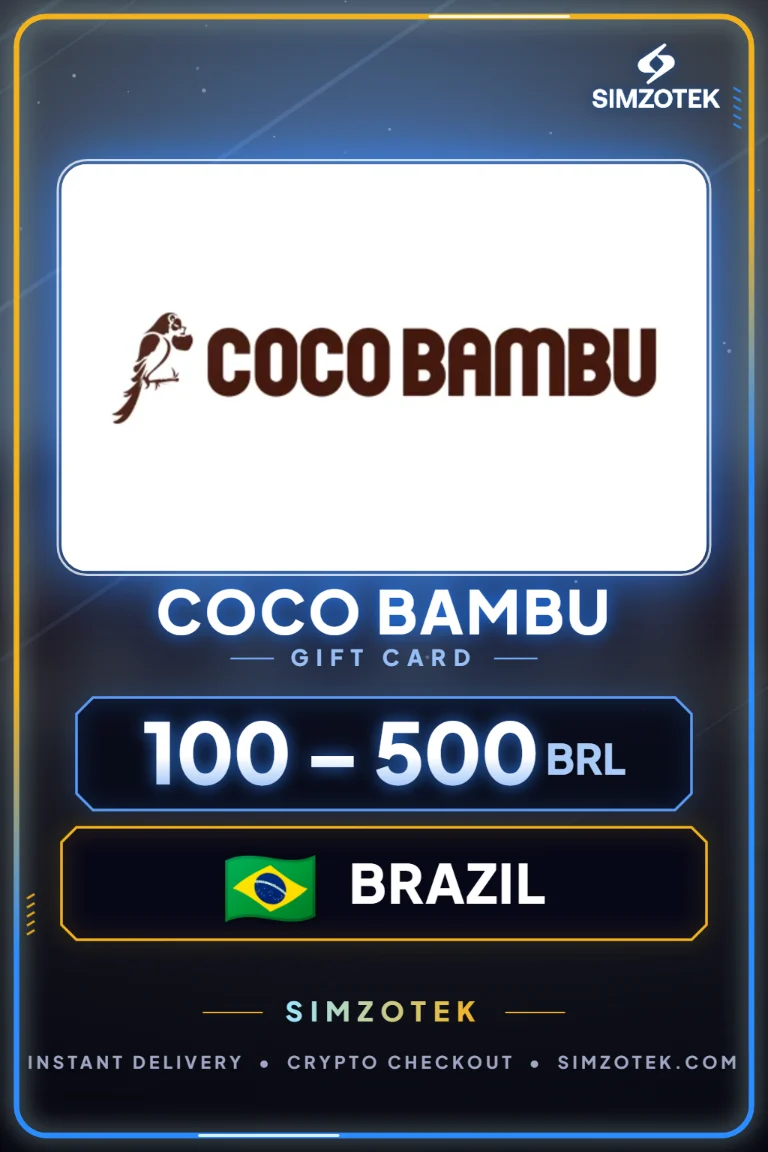 Dárková karta Coco Bambu (Brazílie)