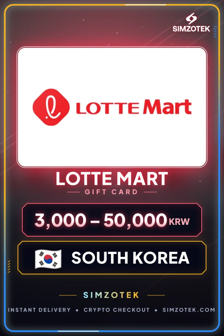 Carta regalo Lotte Mart (Corea del Sud)