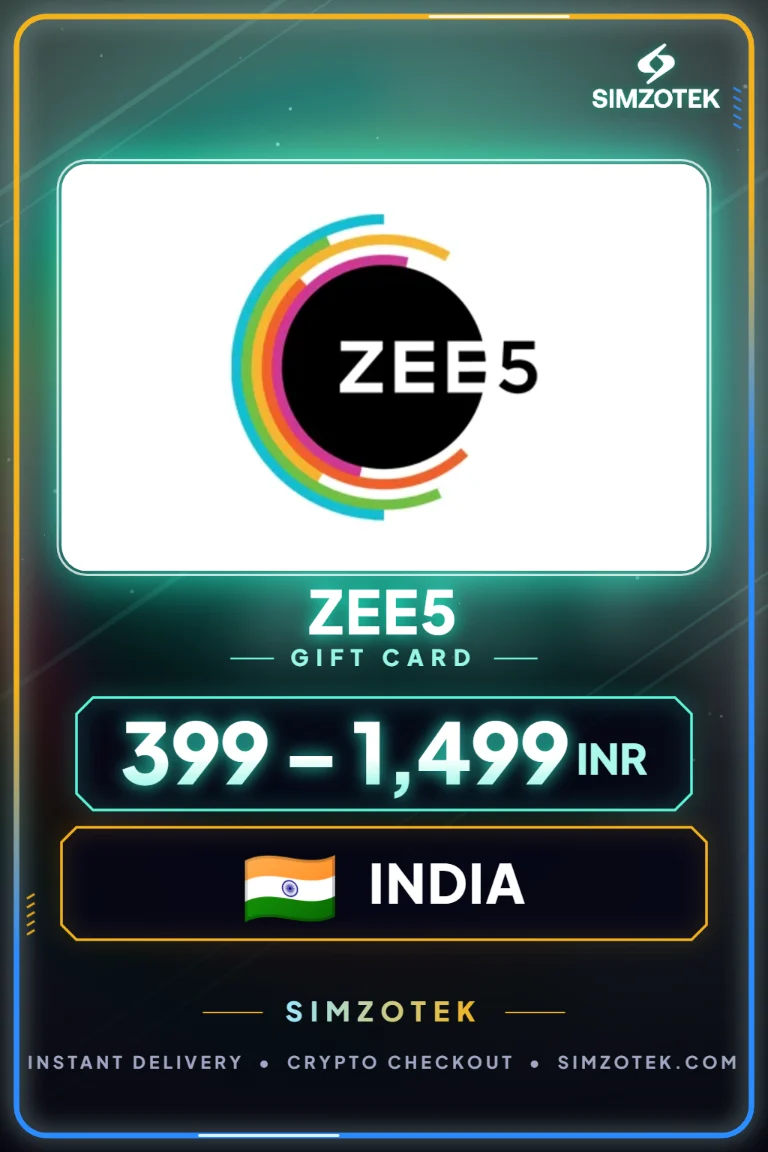Zee5 Geschenkkarte (Indien)