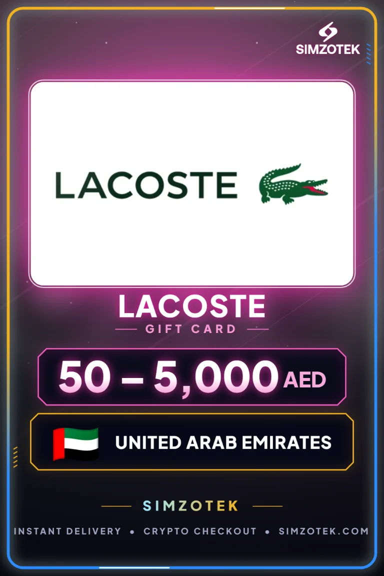 Lacoste Geschenkkarte (Vereinigte Arabische Emirate)