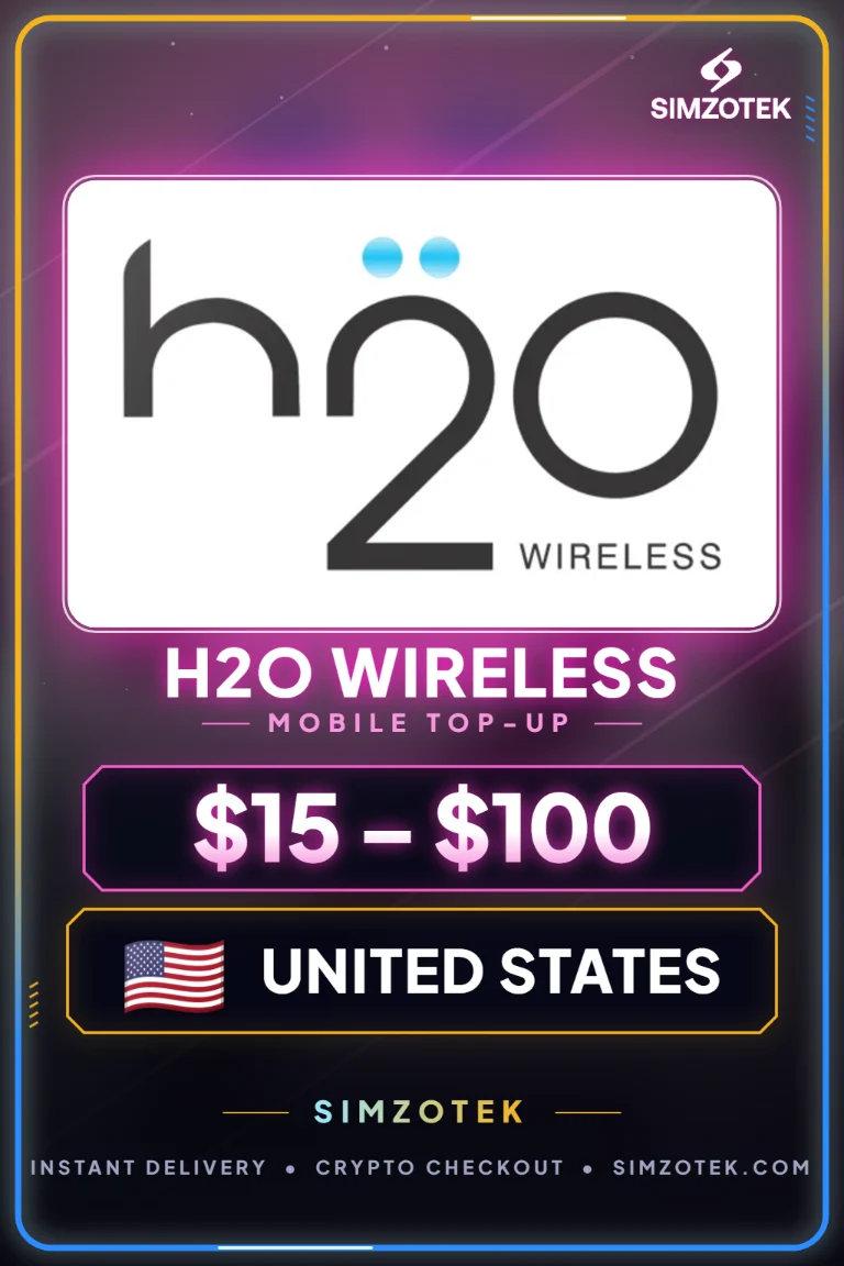 H2O Wireless Prepaid Credit (United States)