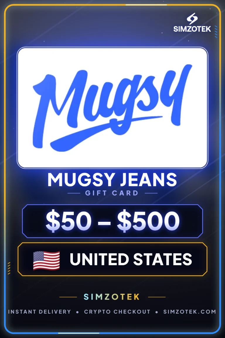 Karta podarunkowa Mugsy Jeans (Stany Zjednoczone)