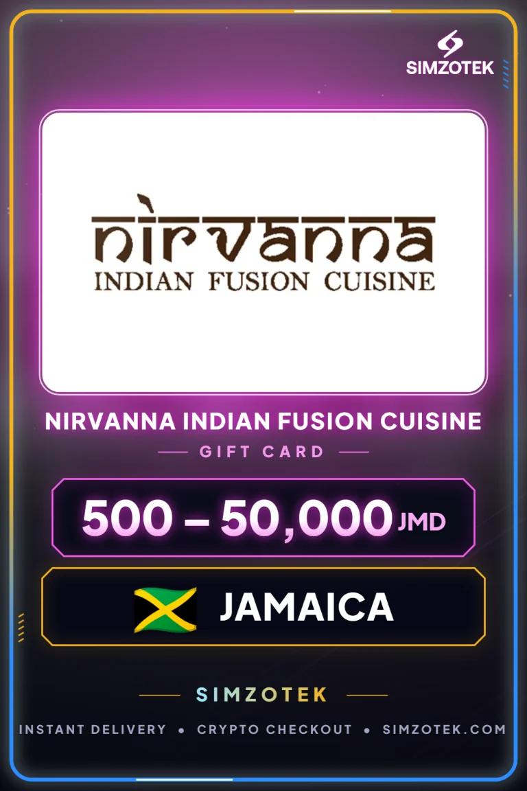 Nirvanna Indian Fusion Cuisine Geschenkkarte (Jamaika)