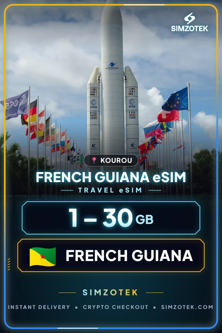 French Guiana eSIM – Data Plans