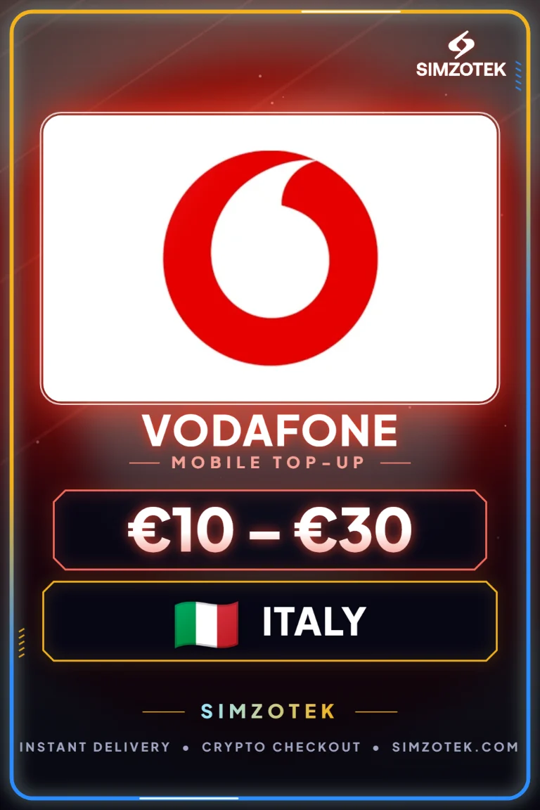 Vodafone Top-Up Voucher (์ดํ๋ฆฌ์)