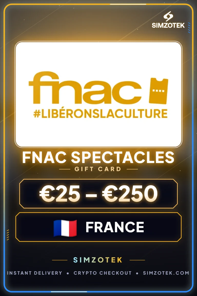 Fnac Spectacles Gift Card (France)