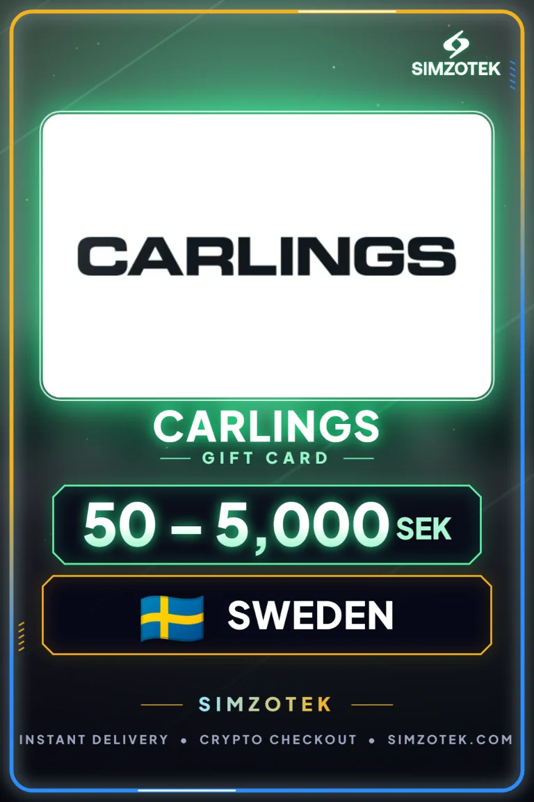 บัตรของขวัญ Carlings (สวีเดน)