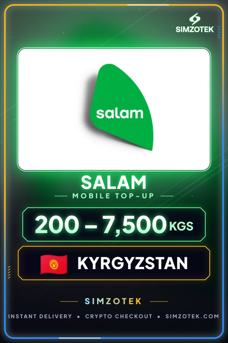 เติมเงินมือถือ Salam (คีร์กีซสถาน)