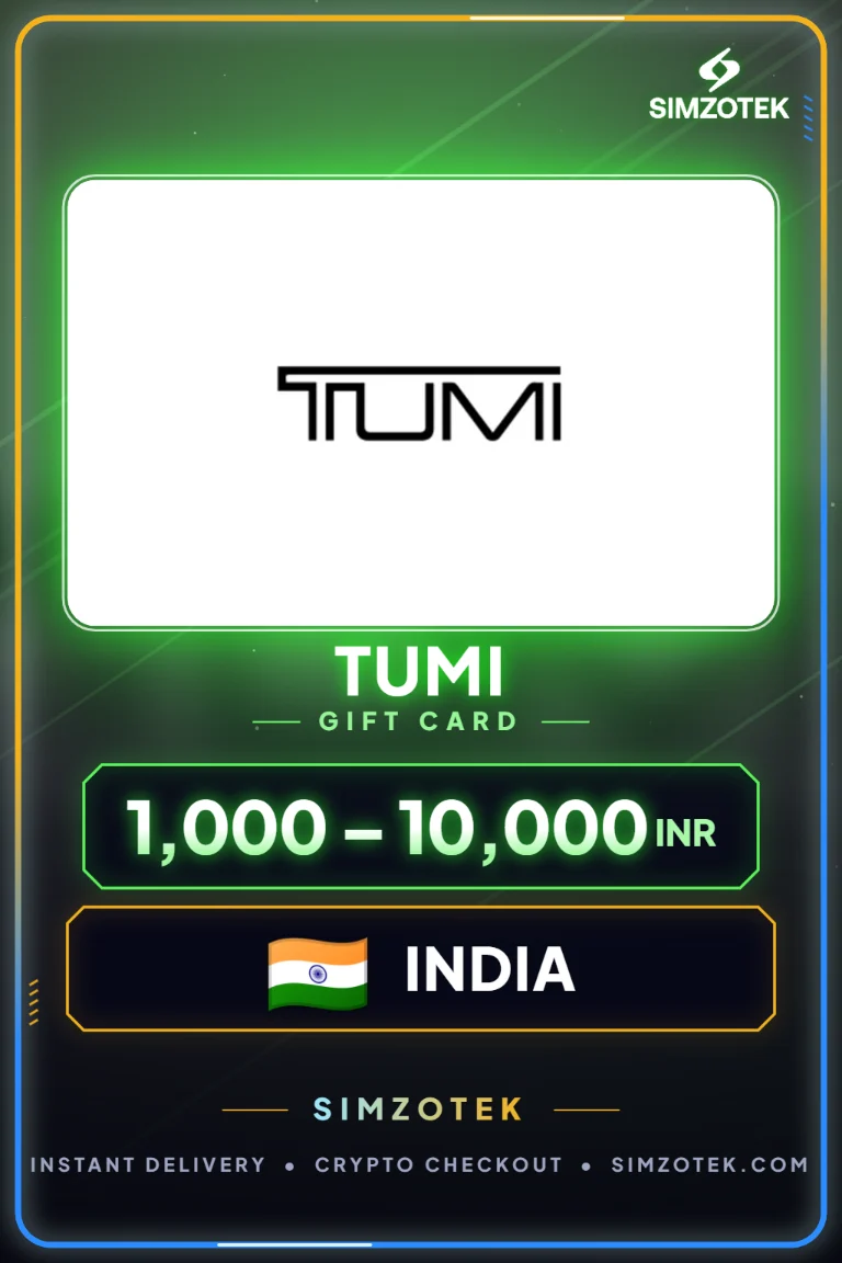 Karta podarunkowa TUMI (Indie)