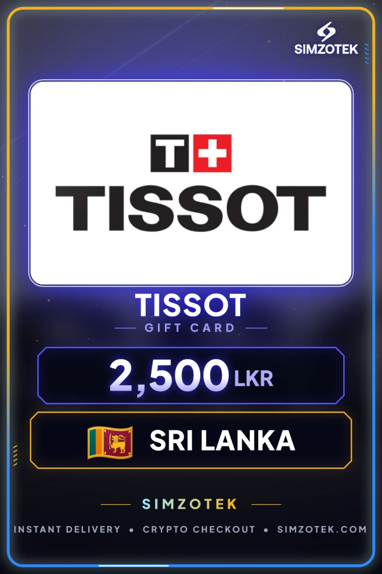 Dárková karta Tissot (Srí Lanka)