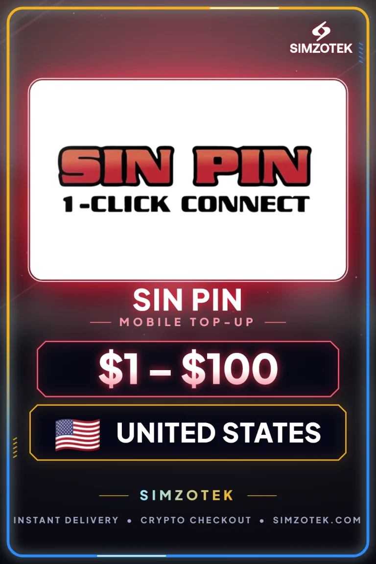 SIN PIN Mobile Top-Up (๋ฏธ๊ตญ)