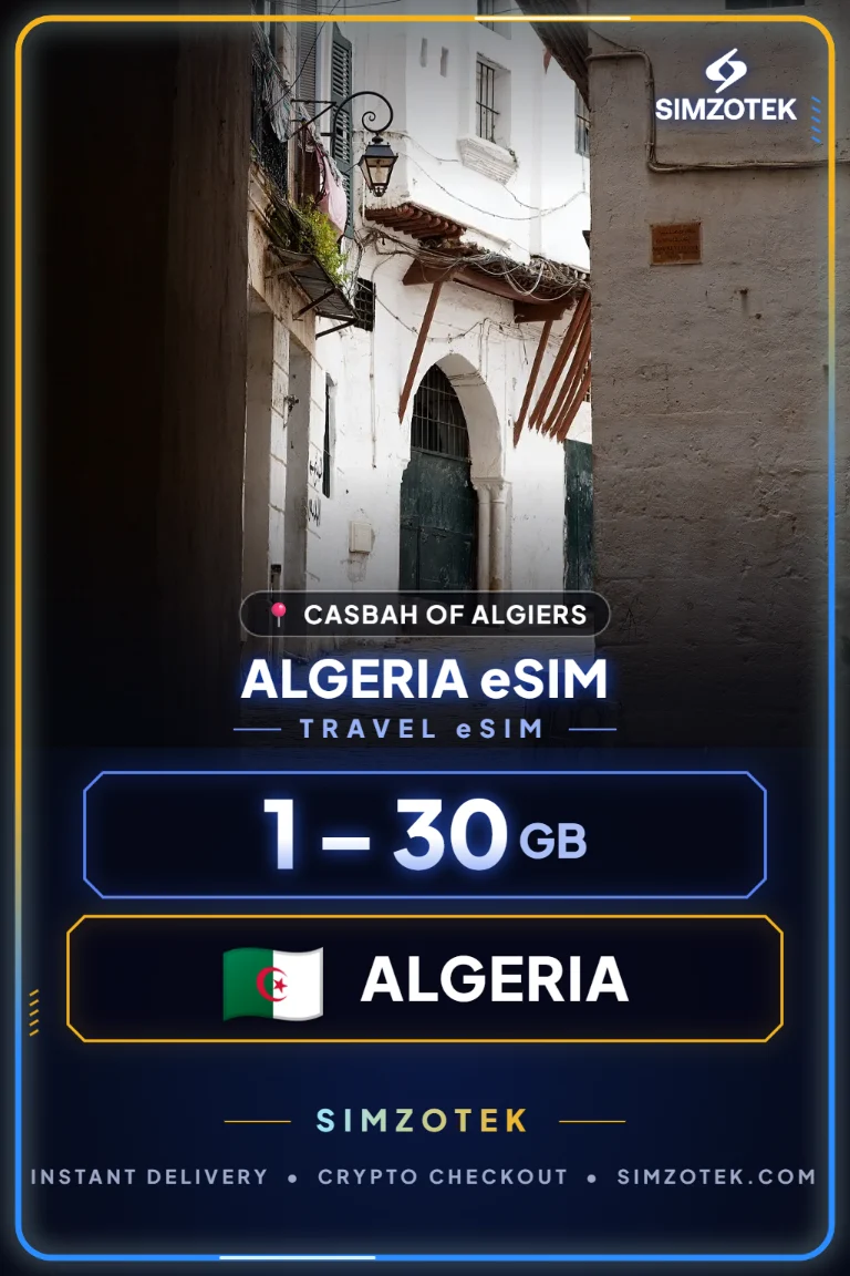 eSIM แอลจีเรีย – แพ็กเกจเน็ต