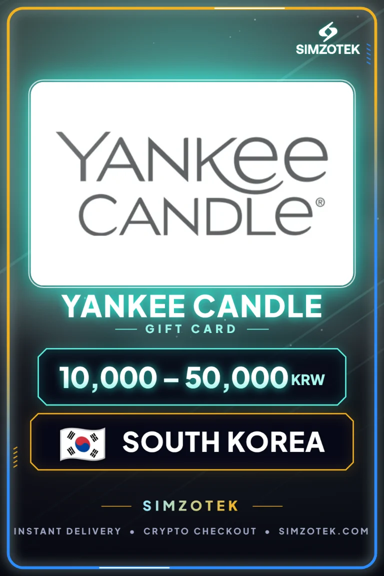 Karta podarunkowa Yankee Candle (Korea Południowa)