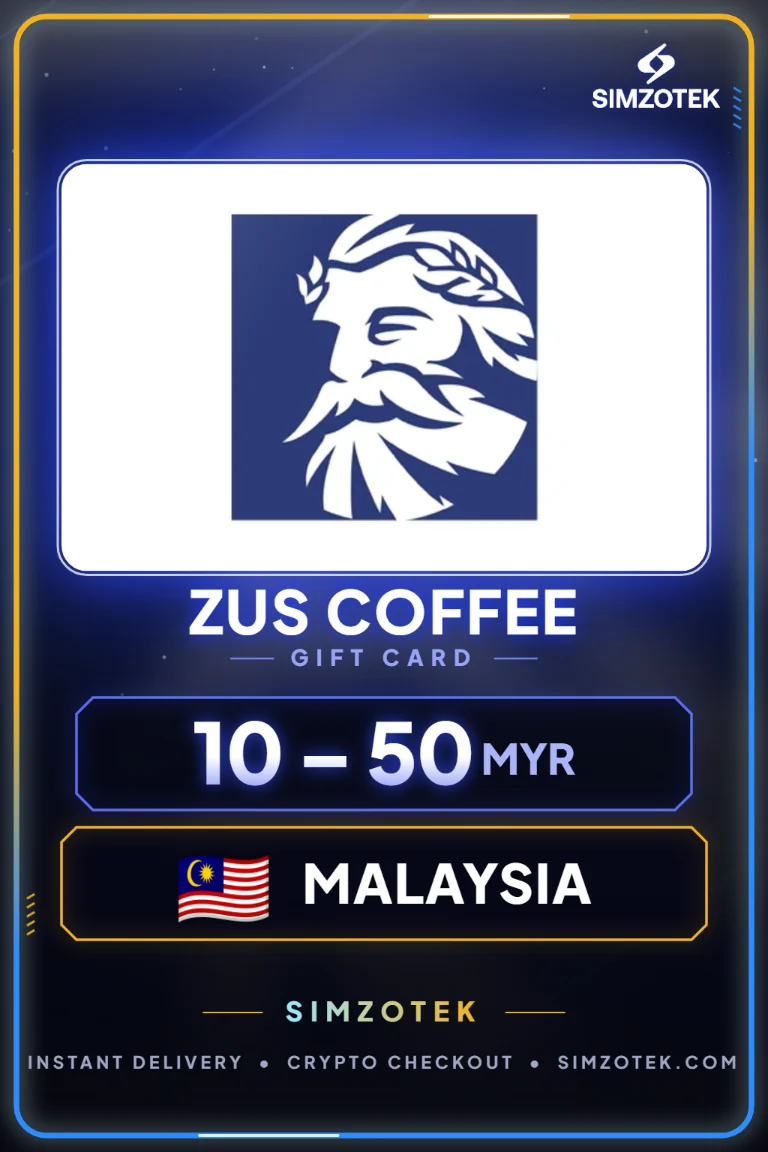 Carta regalo ZUS Coffee (Malaysia)