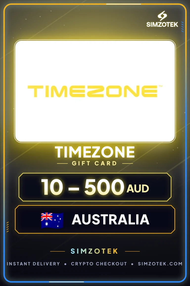 Timezone Geschenkkarte (Australien)