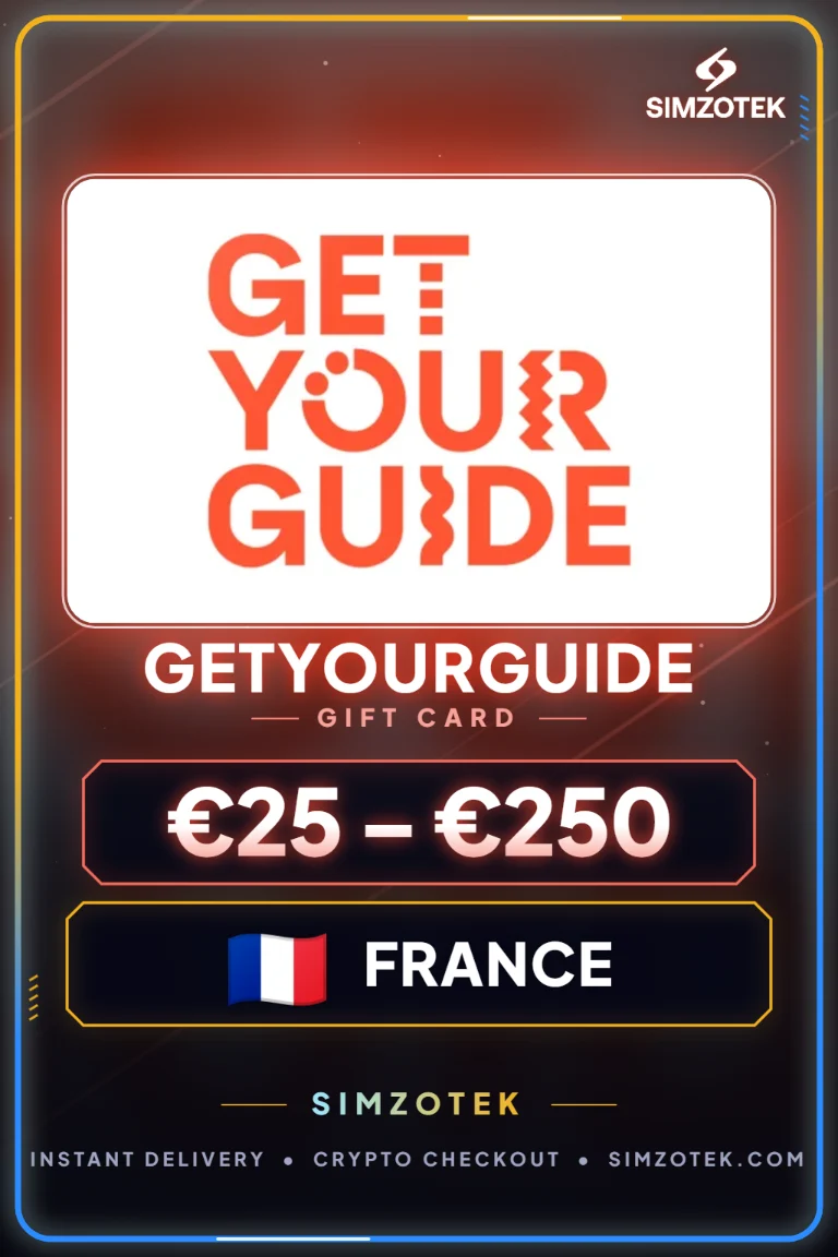 GetYourGuide dovanų kortelė (Prancūzija)