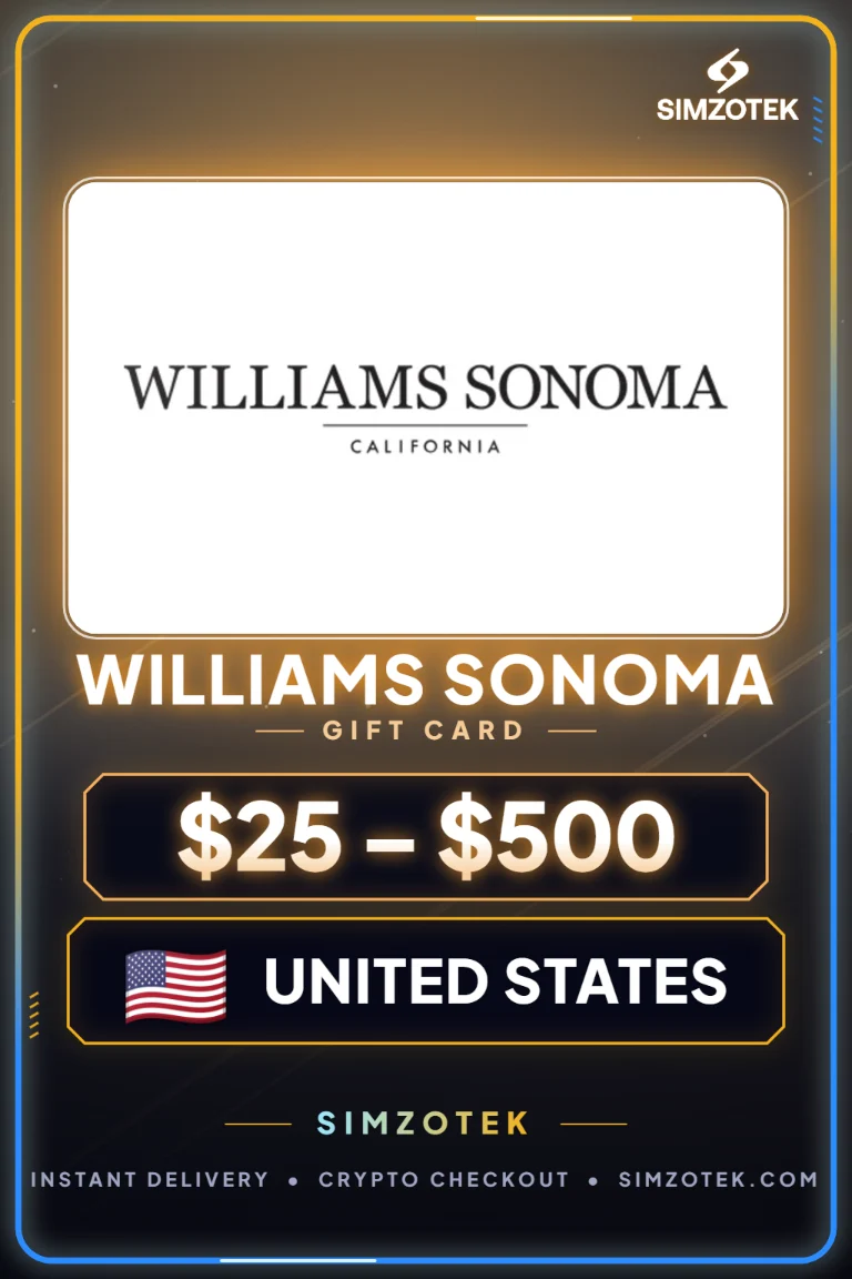 Dárková karta Williams Sonoma (Spojené státy)