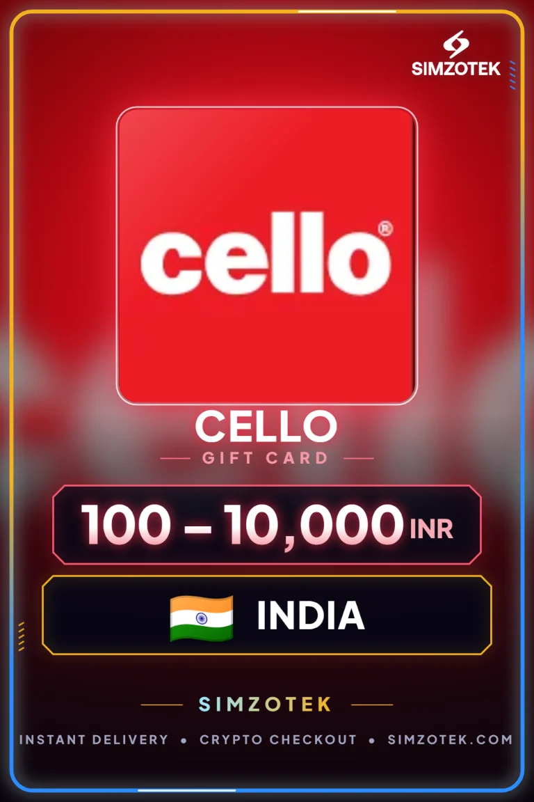 Carta regalo Cello (India)