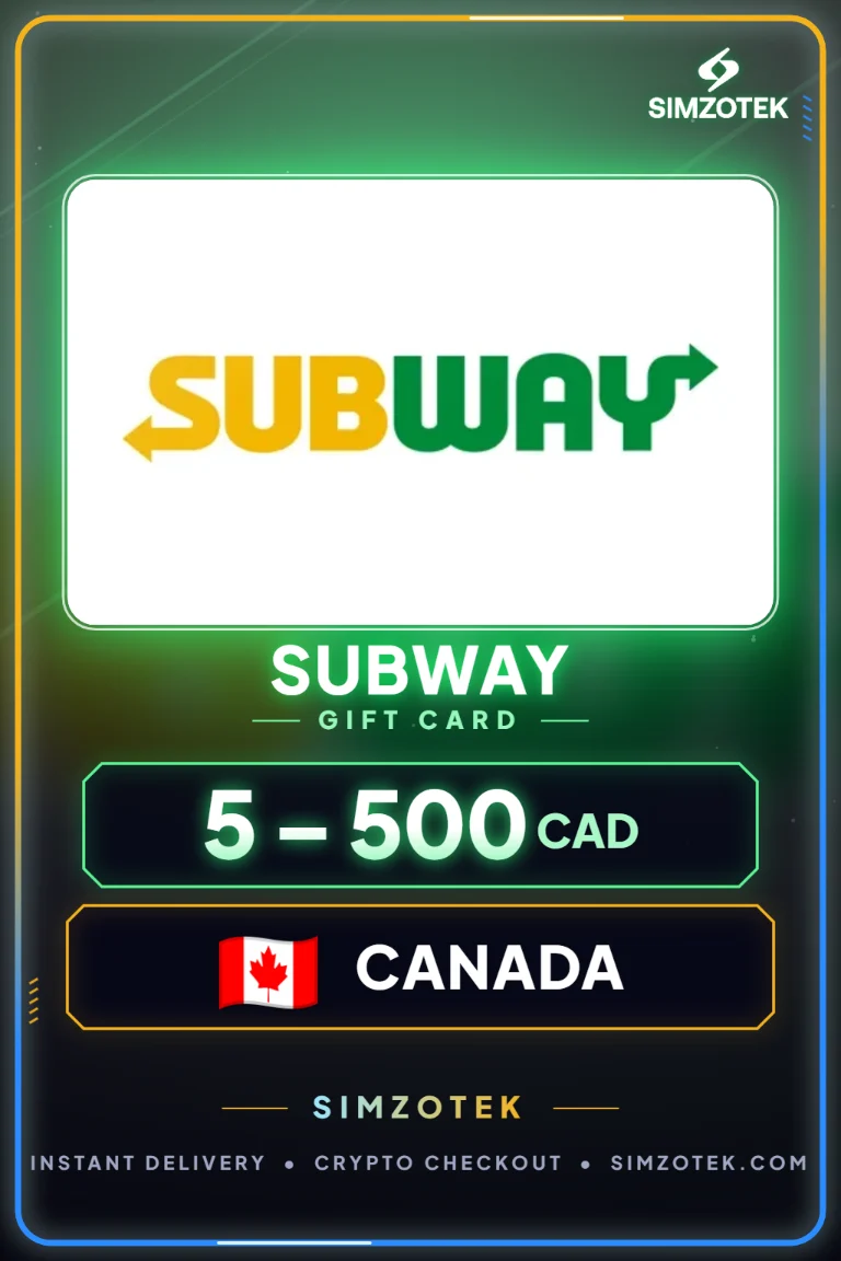 บัตรของขวัญ Subway (แคนาดา)