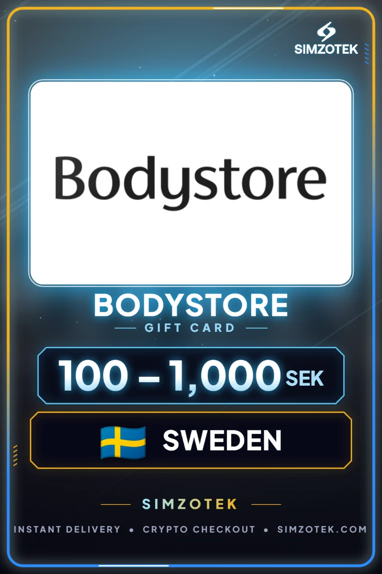 Dárková karta Bodystore (Švédsko)