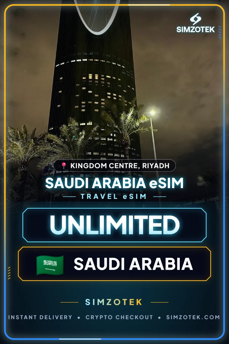 eSIM ซาอุดีอาระเบีย – เน็ตไม่จำกัด