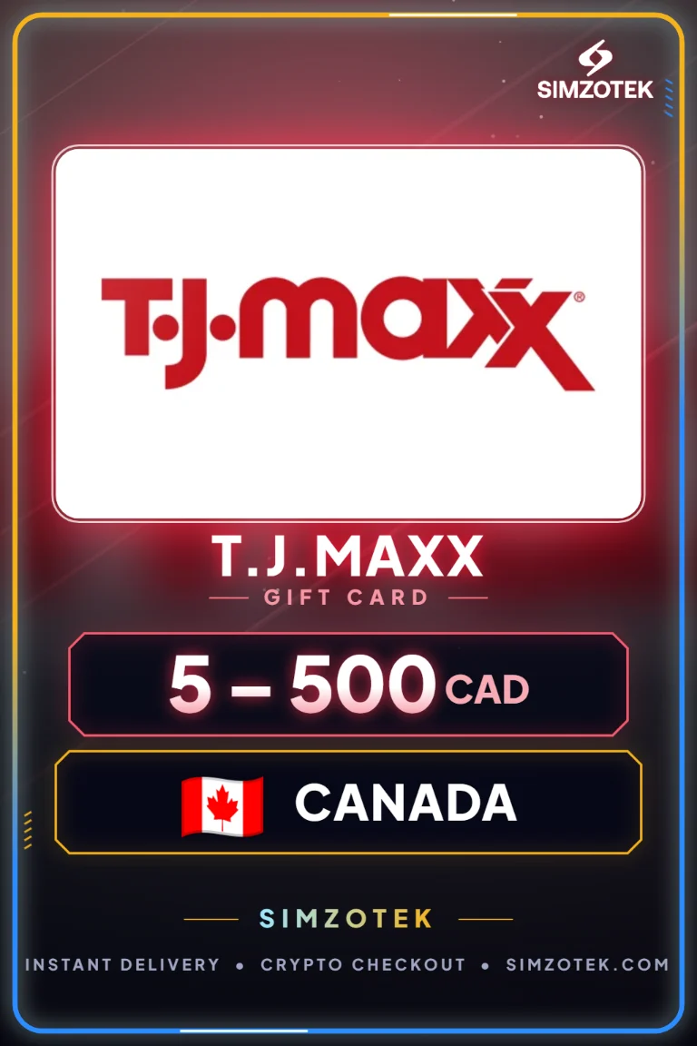 Dárková karta T.J.Maxx (Kanada)
