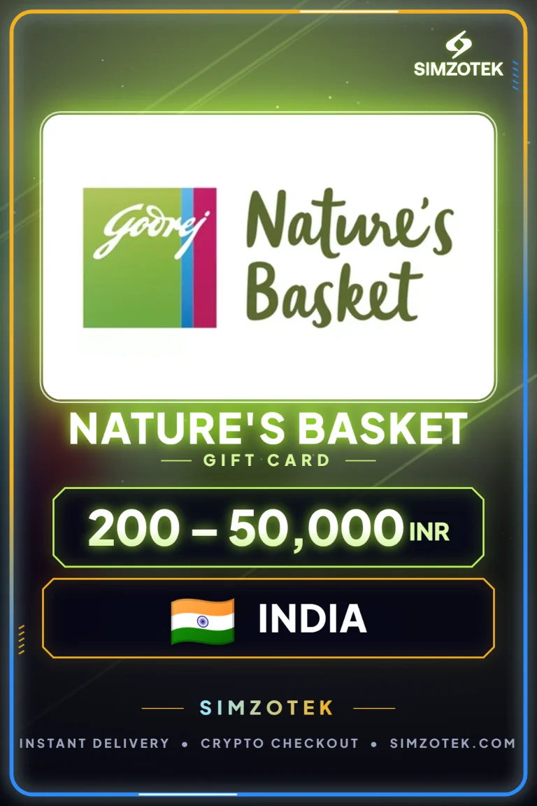 Dárková karta Nature's Basket (Indie)