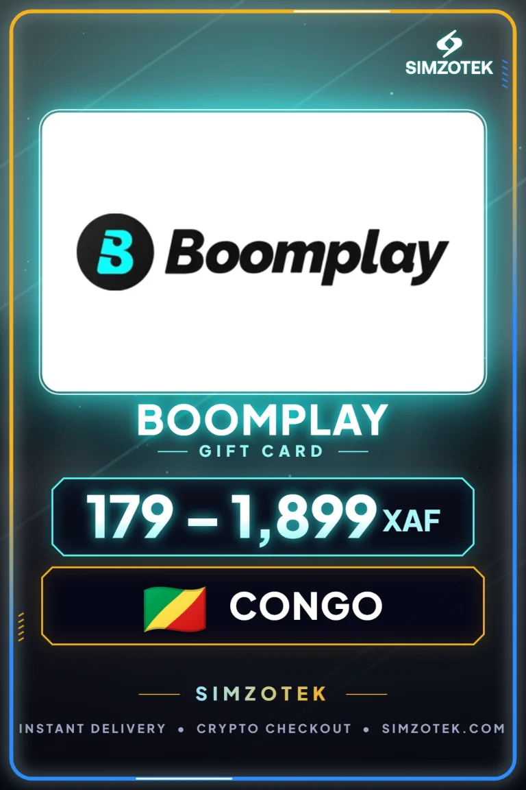 Dárková karta Boomplay (Kongo – Brazzaville)