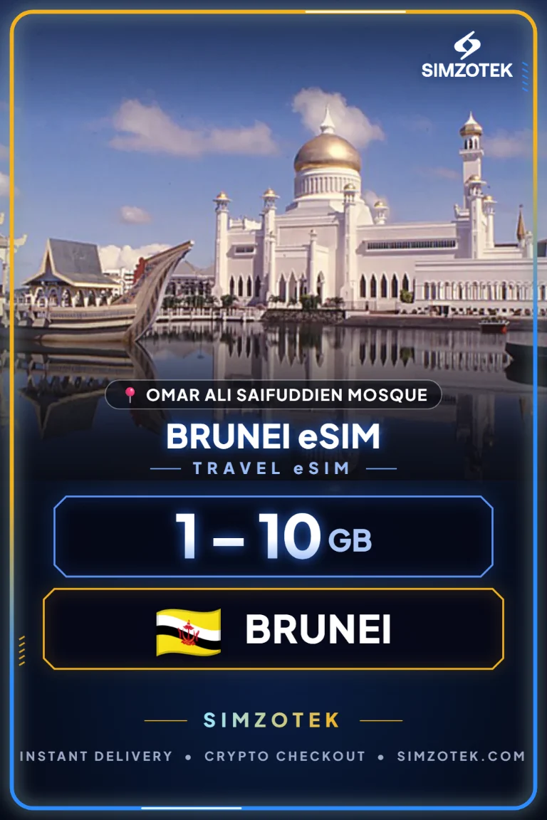 eSIM Brunej – datové balíčky