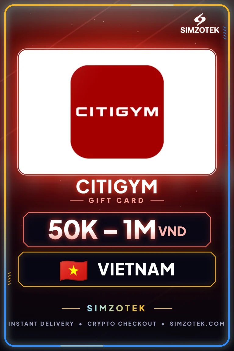 بطاقة هدايا CITIGYM (فيتنام)
