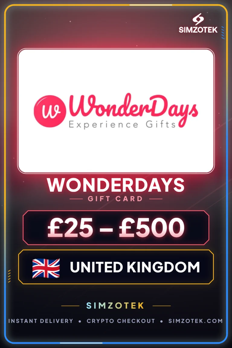 Carta regalo WonderDays (Regno Unito)