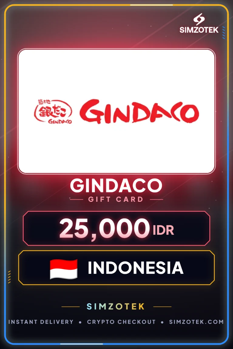 Gindaco ギフトカード (インドネシア)