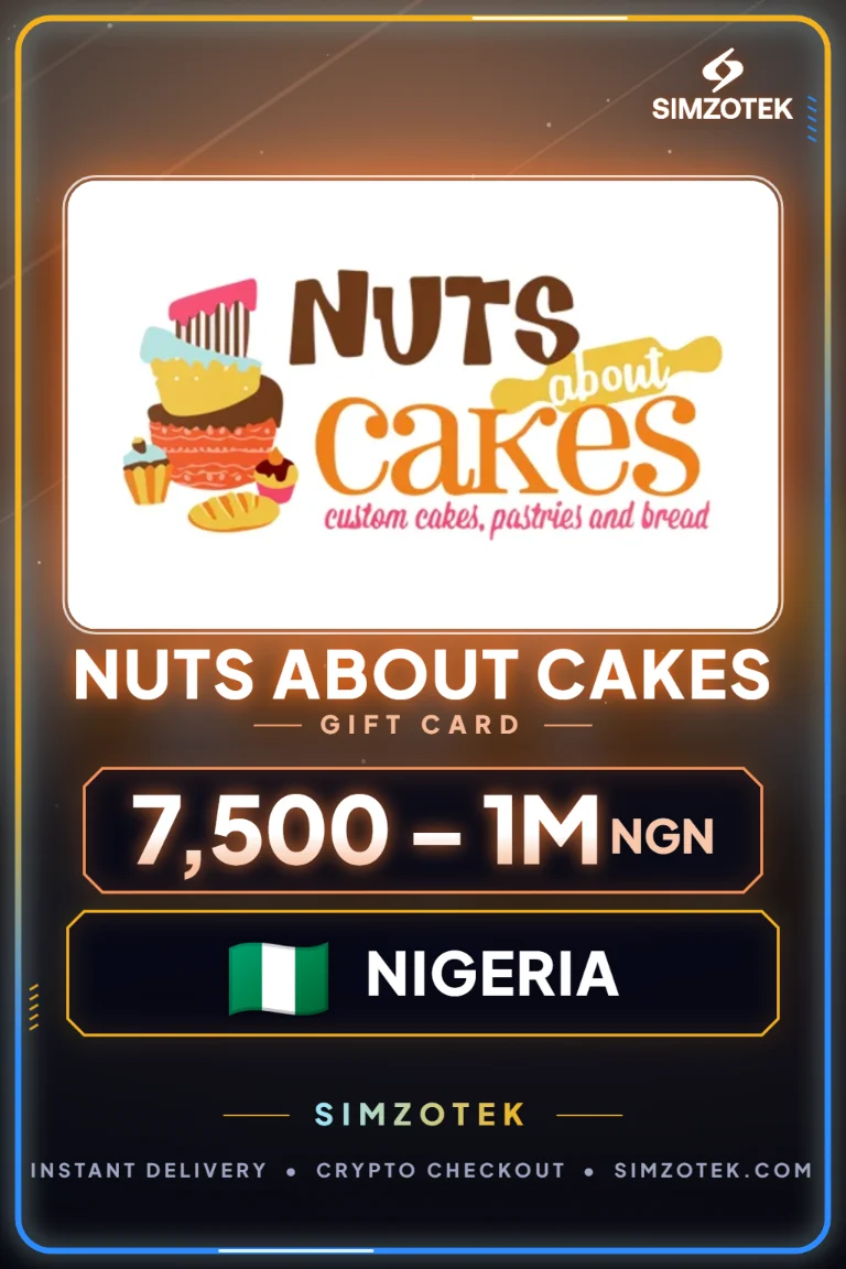 Carta regalo Nuts About Cakes (Nigeria)