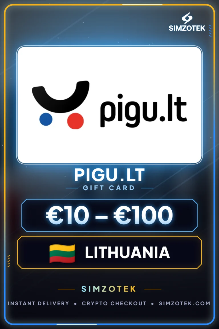Karta podarunkowa pigu.lt (Litwa)