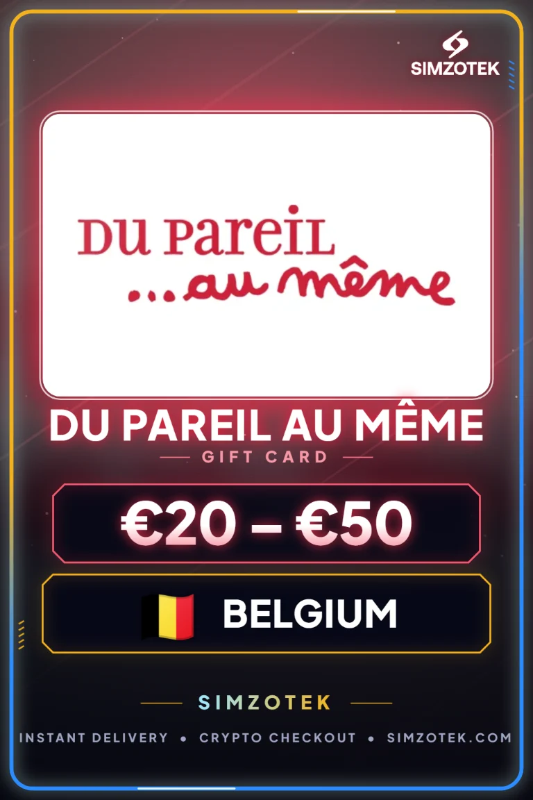 Dárková karta Du Pareil Au Même (Belgie)