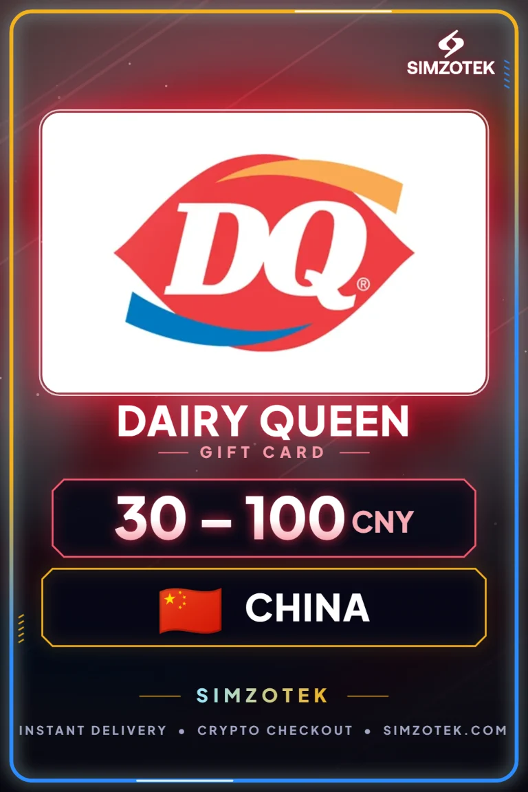 Dárková karta Dairy Queen (Čína)