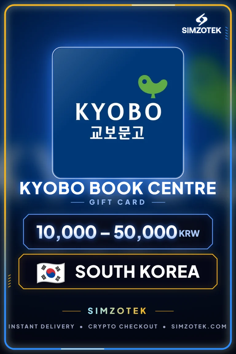 Dárková karta Kyobo Book Centre (Jižní Korea)